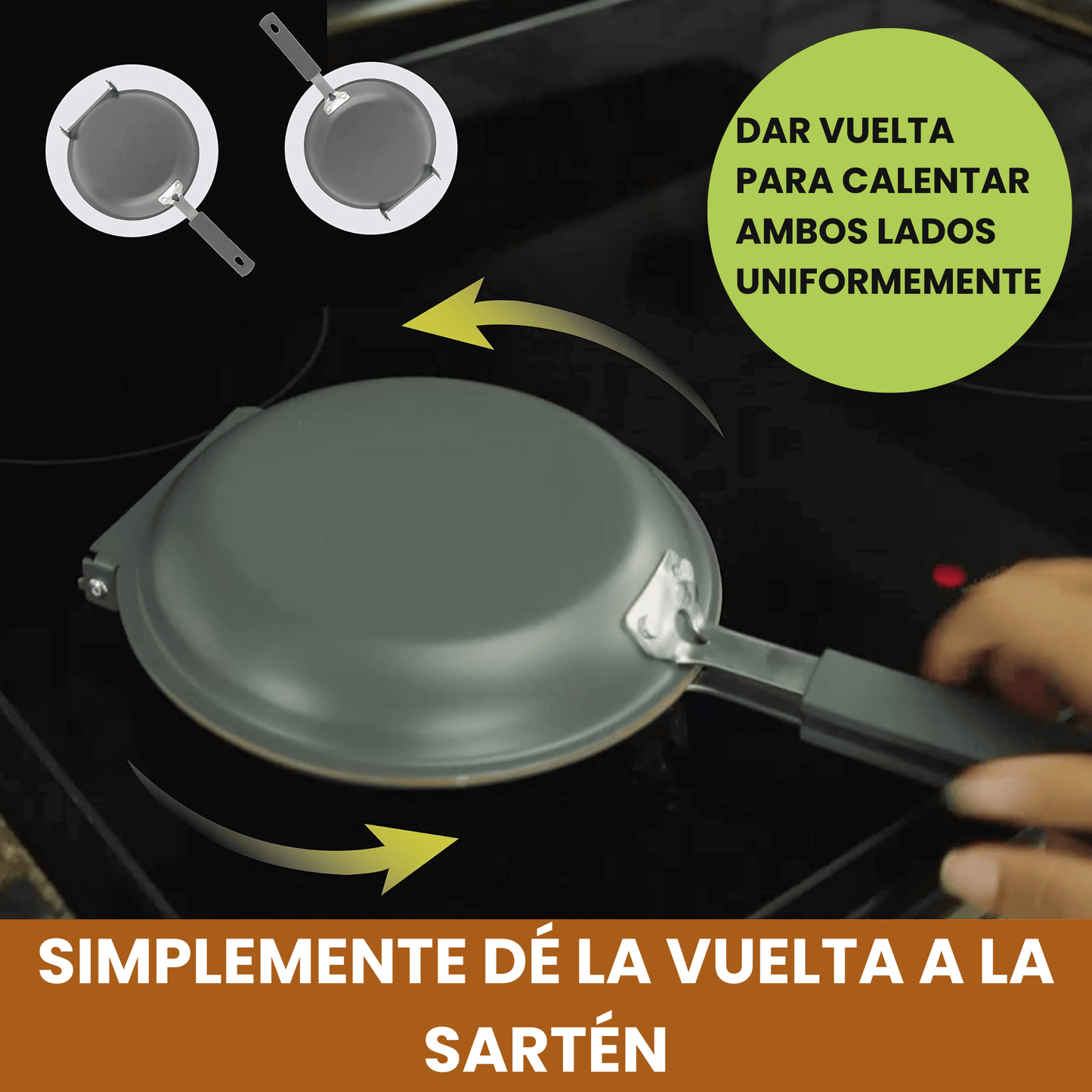 Sartén Antiadherente de Doble Cara