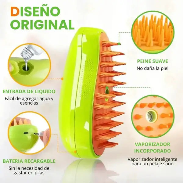 Cepillo a Vapor para Mascotas