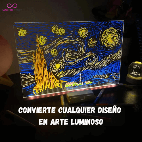 🎄Pizarra LED Mágica + 7 Marcadores de Regalo🎁