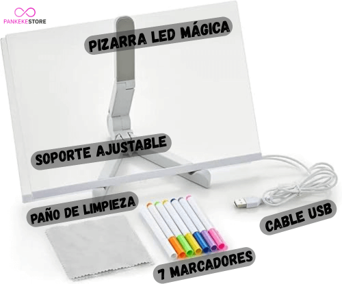 🎄Pizarra LED Mágica + 7 Marcadores de Regalo🎁